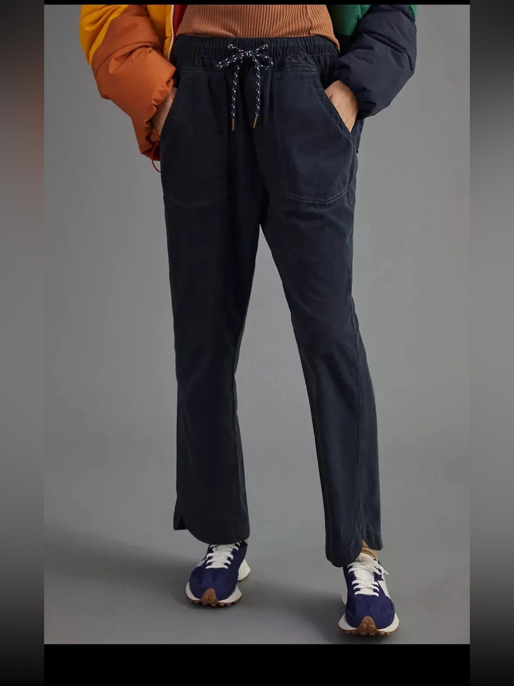 ANTHROPOLOGIE $120
Pilcro Navy Corduroy Cords The Cottage Pants Size Small